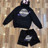 Hip-Hop Street Letter Printed Hoodie Y2K Fashion Pullover Sweater