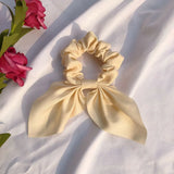 Women Rabbit Ear Hair Scrunchie Vintage Knot Elastic Hair Band Girl Ponytail Holder Hair Ring Rope Fashion Hair