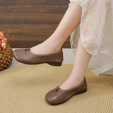 Zingj Single Shoes Women 2024 Spring Fall New Korean Version Fashion Round Head Flat Bottom A Foot Pedal Mother