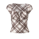 Zingj Shuxin With The Same Women's Spring New Sweet Hot Girl French Square Collar Condole Top Vest