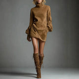 Summer Explosion Solid Color Sling Dress Card Coat Dress Dress