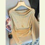 Striped Dress 2025 Summer New Korean Version Of Casual Simple Dress Showing Skinny Skin Dress
