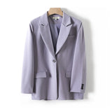 Women Blazer And Guard Pants Sets Two Pieces OL Single Breasted Jacket Formal Suit Pleated Trousers Spring Autumn