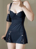 Lace Slip Mini Dress- Outfit