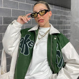 Green Zipper JacketOutfit