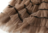Solid Tulle Layered Maxi Skirt- Outfit