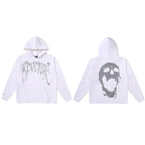 Brand Sweater Keel Smoke Couple Skull Men And Women Loose High Street Pure Cotton