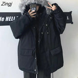 Military Parka Women Winter Long Cotton-padded Hooded Coat Female Wadded Overcoat Plue Size Warm Oversized Puffer