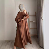 And Autumn New Muslim Women's Clothing Pure Color Elegant Fashion Loose-Fitting