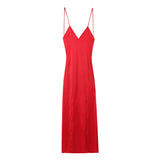 New Silk Satin Texture Lingerie Sexy Dress