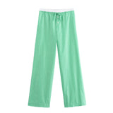 New Striped Poplin Loose Shirt 8364674 Trousers