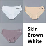 Seamless Panties Ladies Thong Plus Size Women Sexy G String Low Waist Panty Solid Ice Silk Intimates Underwear M-XL