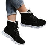 And Winter 2023 New Women's Shoes High-Top Leisure Thick-Soled Velvet Warm Snow Boots Flat-Soled Short