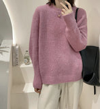Zingj Sky Sparkling Round Neck Sweater Sweater Female Autumn And Winter Senior Sense Raccoon Velvet Design Sense Niche