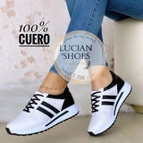 Women's Shoes 2023 Spring New Leisure Sports Shoes Women's Breathable PU Sports Shoes Fashion Student