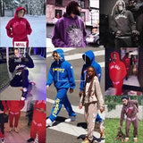 Brand Sp5der 55555 Star Printed Hoodie Pantsuit Suit For Men And