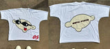 T-Shirt Hip-Hop Fun Cartoon Pattern Printing Oversized T-Shirt Original Gothic Cotton Short