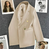 Zingj Suit Jacket Female Korean Version Fried Street Leisure Commuting Joker Spring And Autumn Popular 2024 Spring Autumn