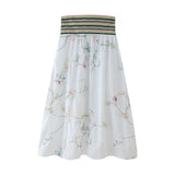 Summer Flower Embroidered Shirt 5770037 Embroidered Flute Skirt