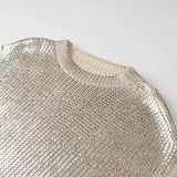 New Medium-And Long-Style Metal Round-Neck