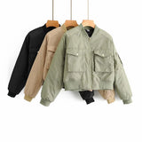 New Fall / Winter 2024 New Women's Street Fashion Pilot Padded Jacket W041 7218-Outfit