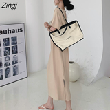 Women Loose Popular Tender Backless Femme Summer Round Neck Minimalist Vestidos Streetwear Mujer Casual Chic Solid