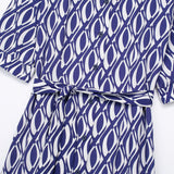 Spring Series Printed Belt Dress