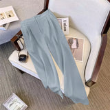 Zingj Suit Female 2024 Spring And Autumn New Khaki Loose Show Thin Suit Jacket Casual Wide-Leg Pants Two-Piece
