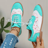 Spring And Autumn Of 2025 Burning Brock Single Shoes Women's Large Size Thrombotic With Round Head Single