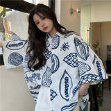Harajuku Blouses Women Casual Oversize Blouse Tops Women Blouse Woman New Collection 2023 Short Sleeve Summer Women's