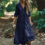 Shein Bohemian Vacation Cotton Jab Dress New