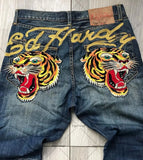 Year's Hot Gothic Y2K Men's Jeans Hip-Hop Loose Punk Style Harajuku