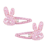 Pcs/lot New Girls Cute Rabbit Flower Hair Clips Sweet BB Glitter Hairpins Barrettes Headwear Fashion Hair Accessories For