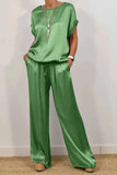 And Summer 2025 New Trendy Loose Shirt Broad Leg Trousers Casual