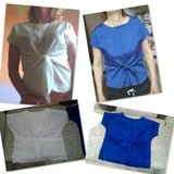 Summer Women Batwings Bowknot Blouses O-Neck Short Sleeve Shirts Casual Chiffon Slim Tops Plus Size Oversize