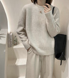 Zingj Sky Sparkling Round Neck Sweater Sweater Female Autumn And Winter Senior Sense Raccoon Velvet Design Sense Niche