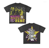 Street Printed Large T-Shirt Gothic 2024 Graphics T-Shirt Y2k Blouse Armed Gothic Men's Short