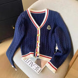 2025 Autumn And Winter New Set Of Sweater Thin Knit Trousers Casual Suit Women's