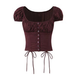 New Spring Style Half-Length Skirt Suit With Chrysanthemum Buckle And Shell