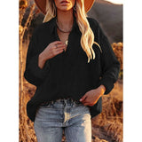 Women's Blouse Solid Flannel Collar Long Sleeve Loose Casual Pullover Shirt with Pockets 2022 Spring New Corduroy