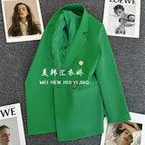 Zingj Suit Jacket Female Korean Version Fried Street Leisure Commuting Joker Spring And Autumn Popular 2024 Spring Autumn