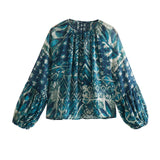 Spring Printed Shirt 2459806 Wire Printed Skirt 2457