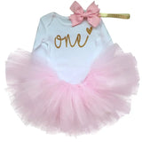 Cotton Baby Girl First 1st Birthday Party Tutu Dresses for Vestidos Infantil Princess Clothes 1 Year Girls Children's
