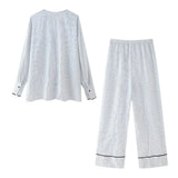 Spring Striped Shirt 2010782 Pajamas Style Trousers