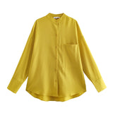 New Pocket Pendent Loose Shirt Elastic Waist Pant