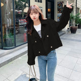 Zingj Short Coat Female 2024 Spring And Autumn New Korean Version Loose And Thin Hot Style Windbreaker Women's Jacket-Outfit