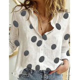 Long Sleeve Birds Print Loose Shirts Women Oversized Cotton and Linen Blouses and Tops Vintage Streetwear Tunic
