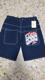 Street Jeans Hip-Hop Poker Graphic Printed Loose Jeans Y2K Wide-Legged