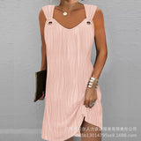 Zingj New Women's Elegant Watercolor Flower Mini Dress ODS3904