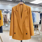 Zingj Small Suit Jacket Female Spring And Autumn 2024 New Korean Version Straight Tube Casual Niche Design Fried Street Fashion